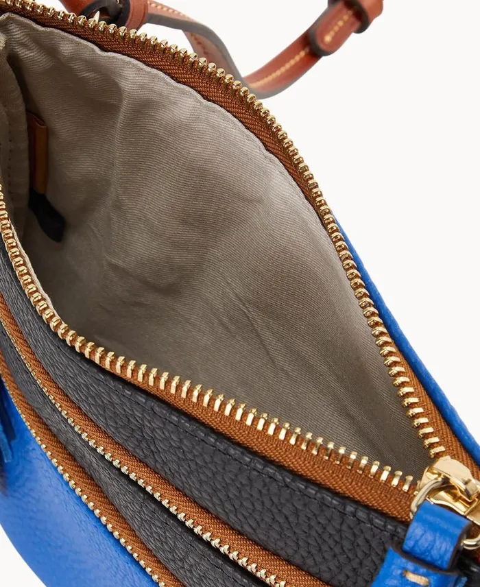 WomenMen Crossbodies Dooney and Bourke NFL Colts Triple Zip Crossbody Colts