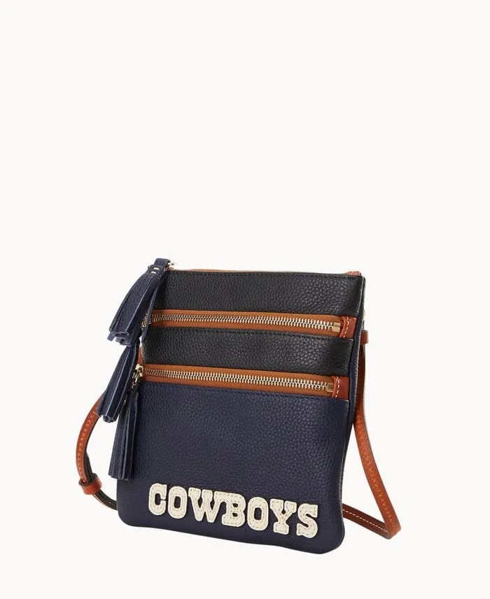 WomenMen Crossbodies Dooney and Bourke NFL Cowboys Triple Zip Crossbody Cowboys WomenMen Crossbodies Dooney and Bourke NFL Cowboys Triple Zip Crossbody Cowboys