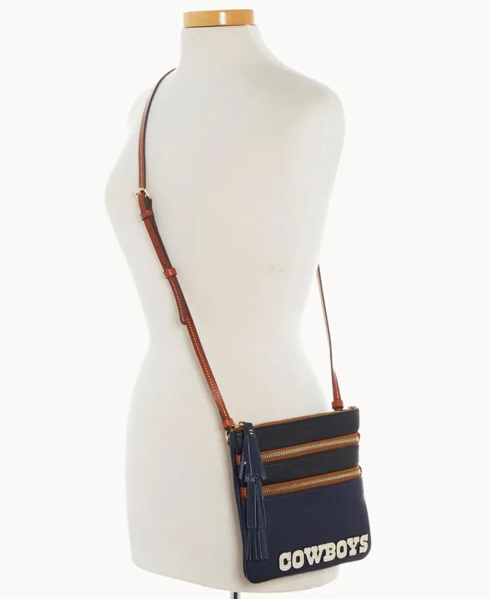 WomenMen Crossbodies Dooney and Bourke NFL Cowboys Triple Zip Crossbody Cowboys WomenMen Crossbodies Dooney and Bourke NFL Cowboys Triple Zip Crossbody Cowboys