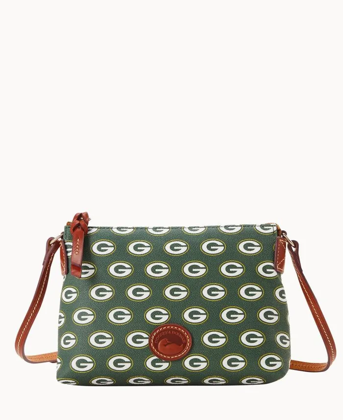 WomenMen Crossbodies Dooney and Bourke NFL Packers Crossbody Pouchette Packers