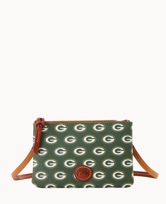 WomenMen Crossbodies Dooney and Bourke NFL Packers Top Zip Crossbody Packers