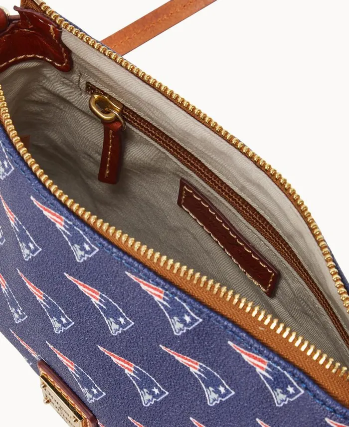 WomenMen Crossbodies Dooney and Bourke NFL Patriots Crossbody Pouchette Patriots WomenMen Crossbodies Dooney and Bourke NFL Patriots Crossbody Pouchette Patriots