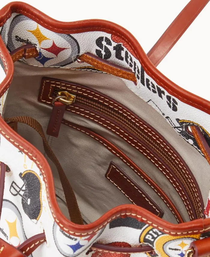 WomenMen Crossbodies Dooney and Bourke NFL Steelers Small Drawstring Steelers WomenMen Crossbodies Dooney and Bourke NFL Steelers Small Drawstring Steelers