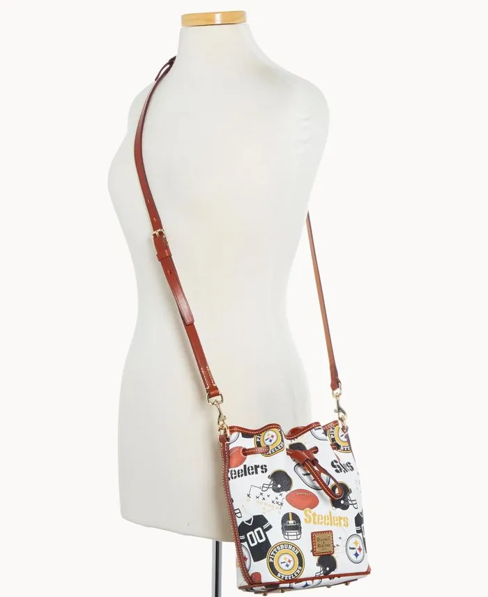 WomenMen Crossbodies Dooney and Bourke NFL Steelers Small Drawstring Steelers WomenMen Crossbodies Dooney and Bourke NFL Steelers Small Drawstring Steelers