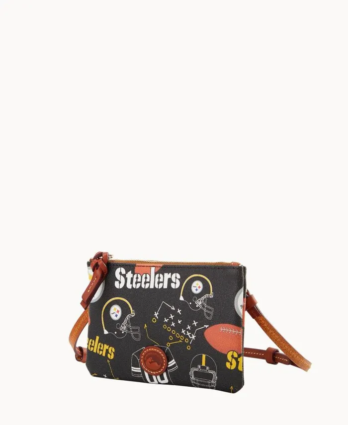 WomenMen Crossbodies Dooney and Bourke NFL Steelers Top Zip Crossbody Steelers WomenMen Crossbodies Dooney and Bourke NFL Steelers Top Zip Crossbody Steelers