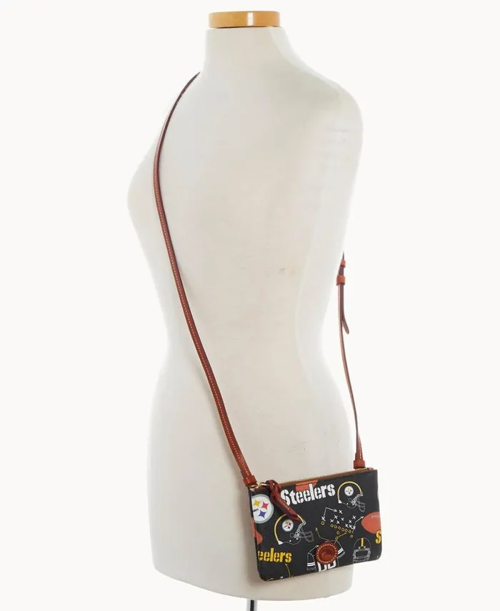 WomenMen Crossbodies Dooney and Bourke NFL Steelers Top Zip Crossbody Steelers WomenMen Crossbodies Dooney and Bourke NFL Steelers Top Zip Crossbody Steelers