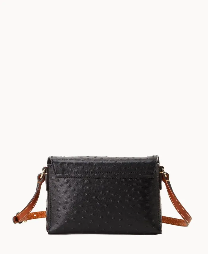 WomenMen Crossbodies Dooney and Bourke Ostrich Rena Crossbody Black