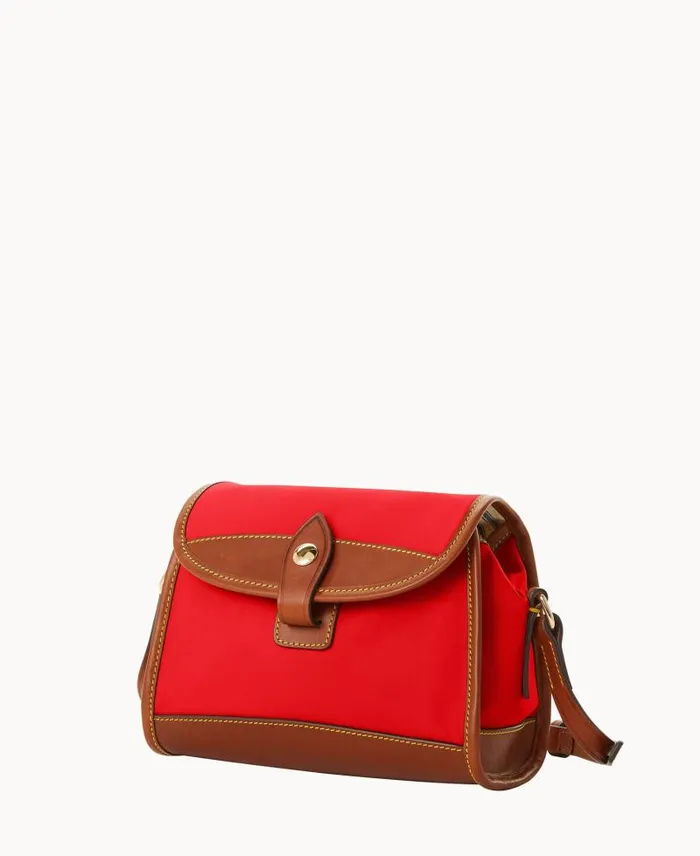 WomenMen Crossbodies Dooney and Bourke Wayfarer Flap Crossbody Red