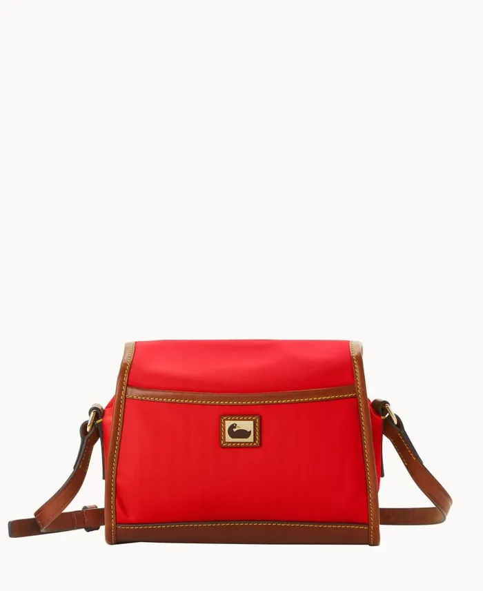 WomenMen Crossbodies Dooney and Bourke Wayfarer Flap Crossbody Red