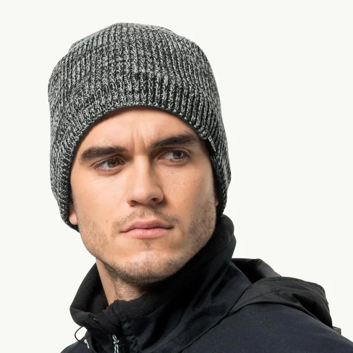 WomenMen Jack Wolfskin Hats FELDBERG BEANIE 8211 Slate M Winter Hat