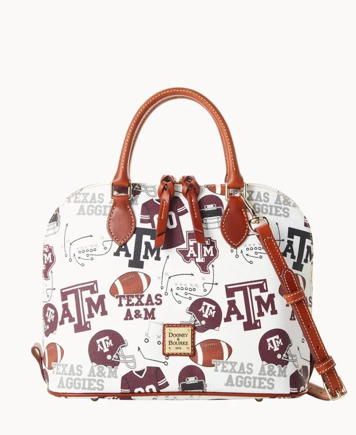 WomenMen Satchels Dooney and Bourke Collegiate Texas Achr38M University Zip Zip Satchel Texas Aandm