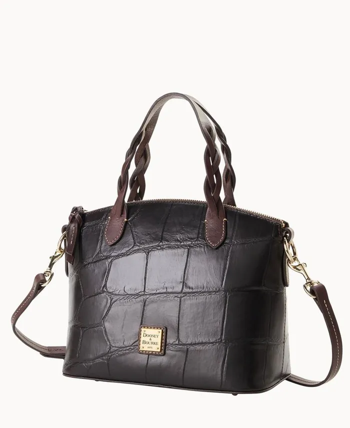 WomenMen Satchels Dooney and Bourke Denison Small Heidi Satchel Espresso