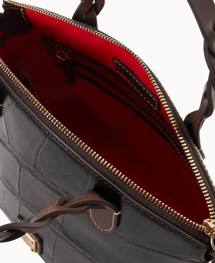 WomenMen Satchels Dooney and Bourke Denison Small Heidi Satchel Espresso