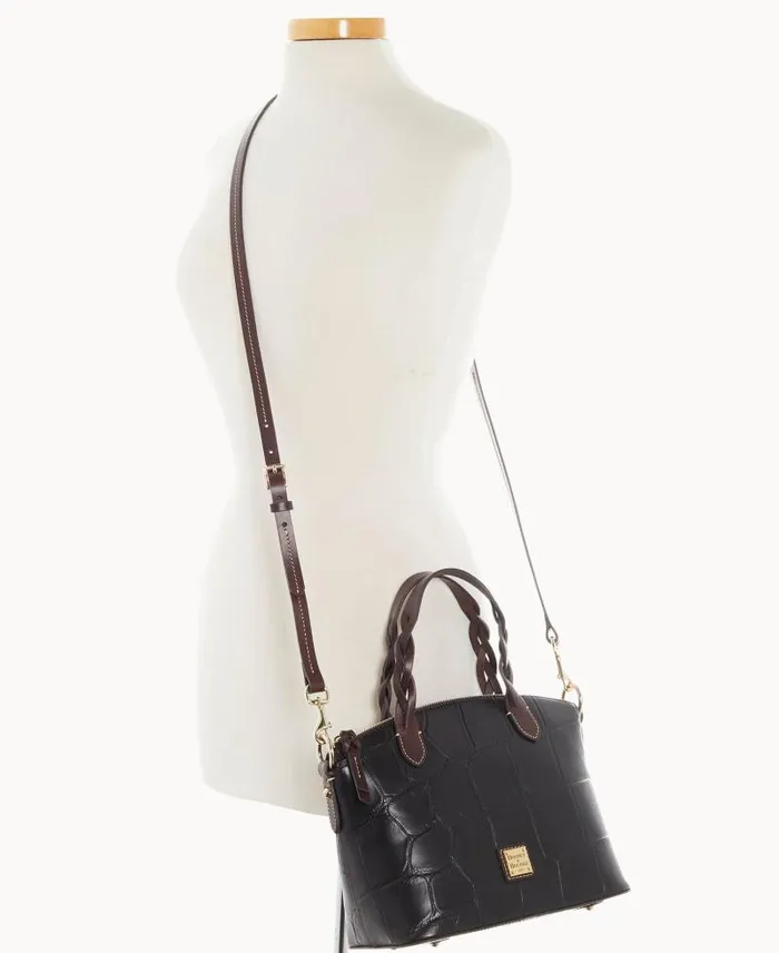 WomenMen Satchels Dooney and Bourke Denison Small Heidi Satchel Espresso