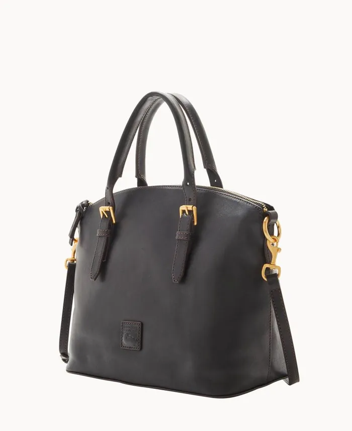 WomenMen Satchels Dooney and Bourke Florentine Domed Satchel Black Black