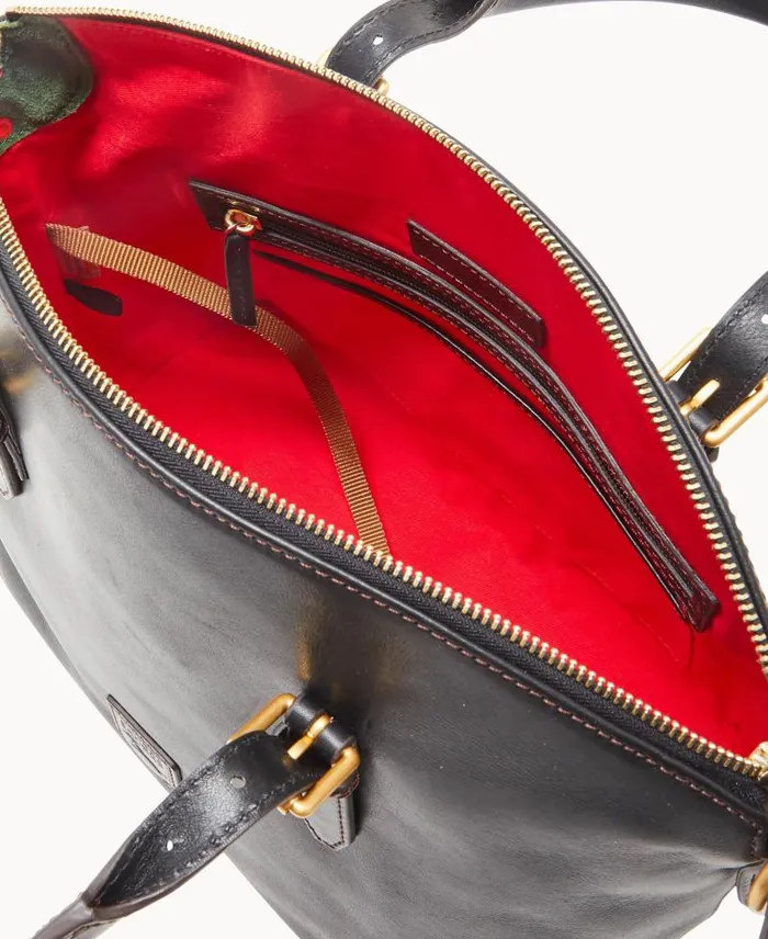 WomenMen Satchels Dooney and Bourke Florentine Domed Satchel Black Black
