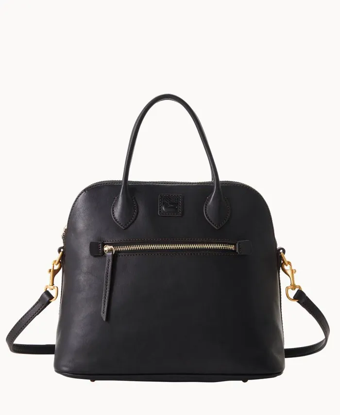WomenMen Satchels Dooney and Bourke Florentine Large Domed Satchel Black Black