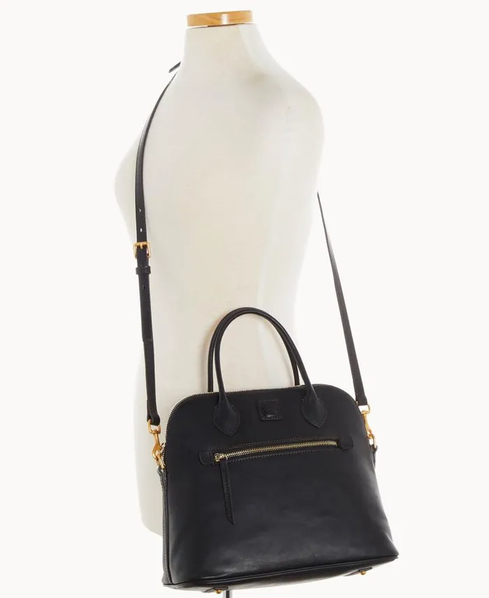 WomenMen Satchels Dooney and Bourke Florentine Large Domed Satchel Black Black WomenMen Satchels Dooney and Bourke Florentine Large Domed Satchel Black Black