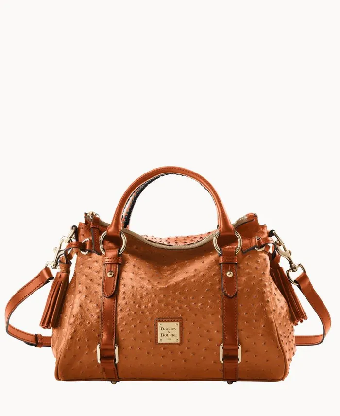 WomenMen Satchels Dooney and Bourke Ostrich Satchel Caramel
