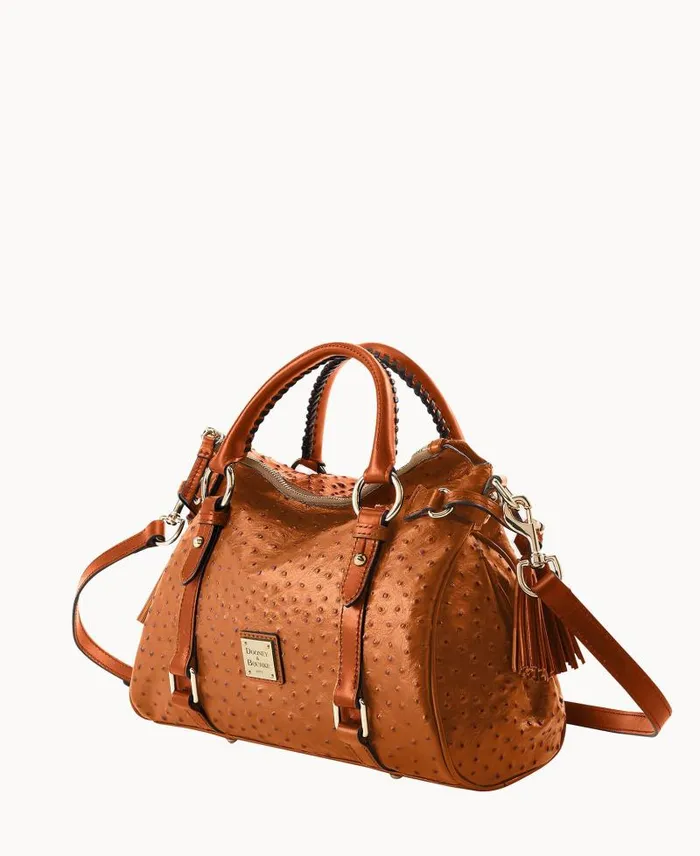 WomenMen Satchels Dooney and Bourke Ostrich Satchel Caramel