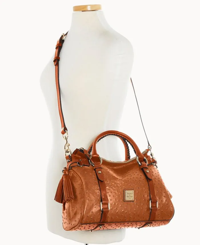 WomenMen Satchels Dooney and Bourke Ostrich Satchel Caramel