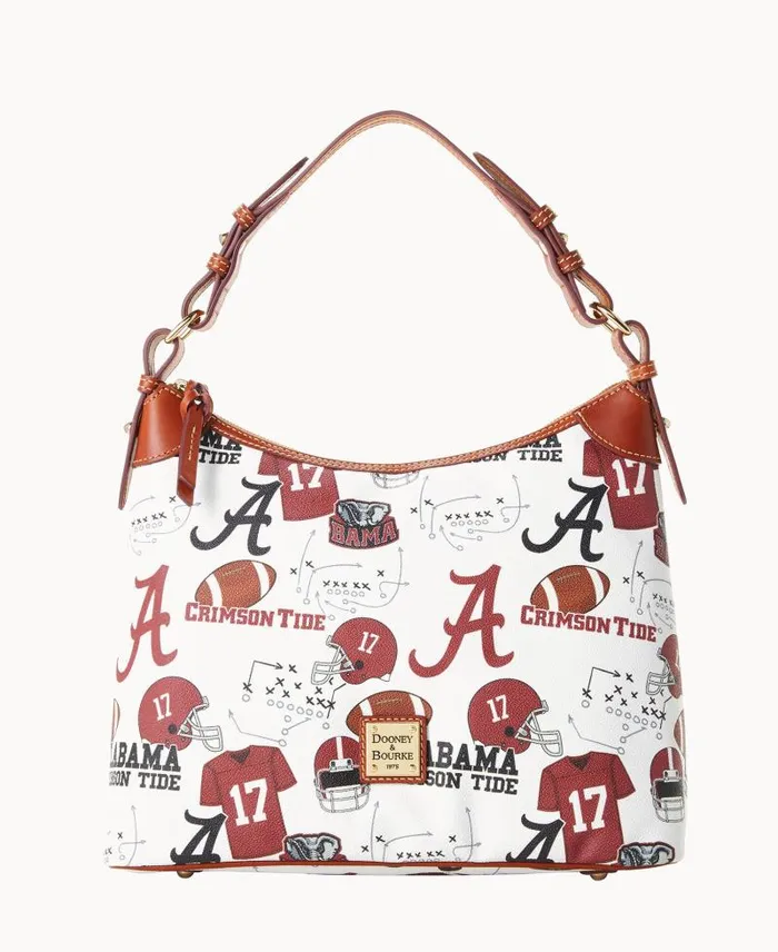 WomenMen Shoulder Bags Dooney and Bourke Collegiate University Of Alabama Hobo Alabama
