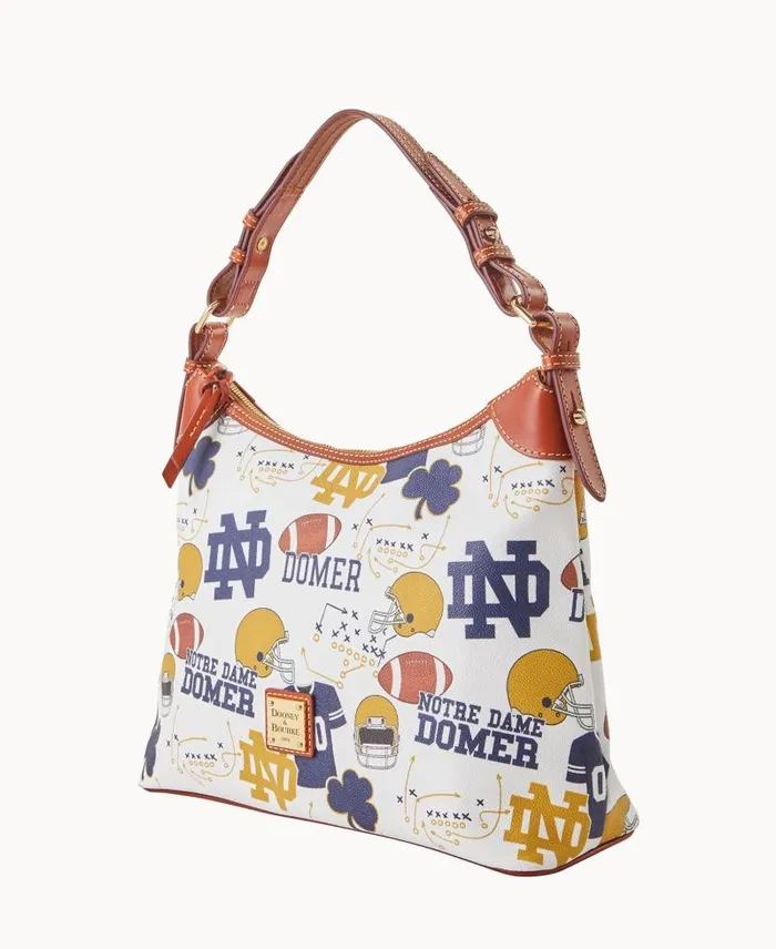 WomenMen Shoulder Bags Dooney and Bourke Collegiate University Of Notre Dame Hobo Notre Dame WomenMen Shoulder Bags Dooney and Bourke Collegiate University Of Notre Dame Hobo Notre Dame