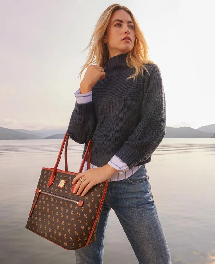 WomenMen Totes Dooney and Bourke Gretta Tote Brown Tmoro