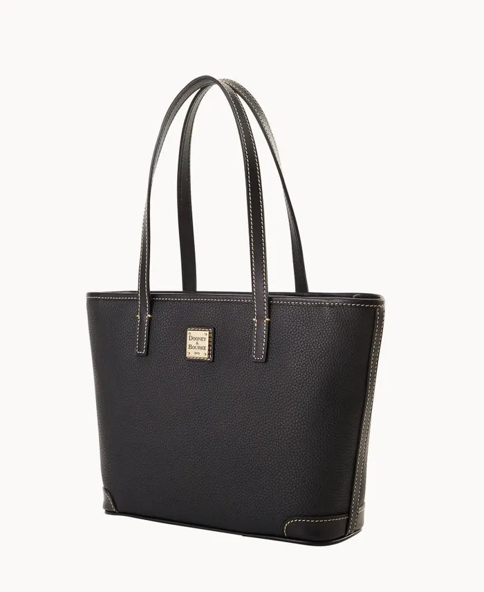 WomenMen Totes Dooney and Bourke Pebble Grain Small Charleston Shopper Black Black WomenMen Totes Dooney and Bourke Pebble Grain Small Charleston Shopper Black Black