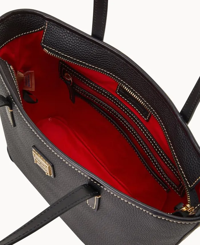 WomenMen Totes Dooney and Bourke Pebble Grain Small Charleston Shopper Black Black WomenMen Totes Dooney and Bourke Pebble Grain Small Charleston Shopper Black Black