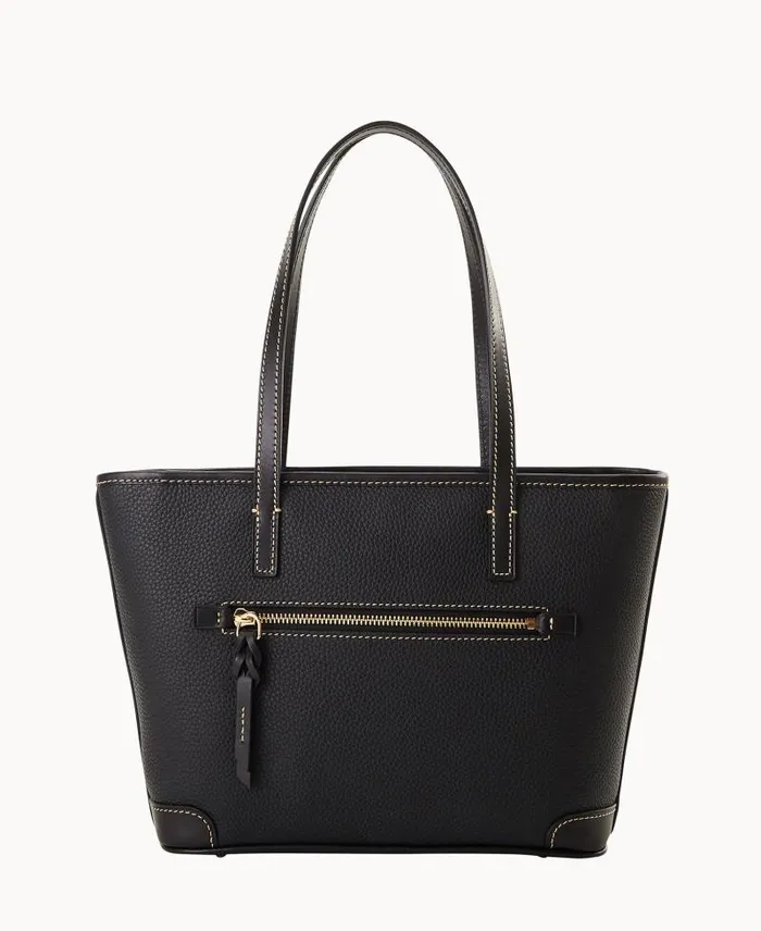 WomenMen Totes Dooney and Bourke Pebble Grain Small Charleston Shopper Black Black WomenMen Totes Dooney and Bourke Pebble Grain Small Charleston Shopper Black Black