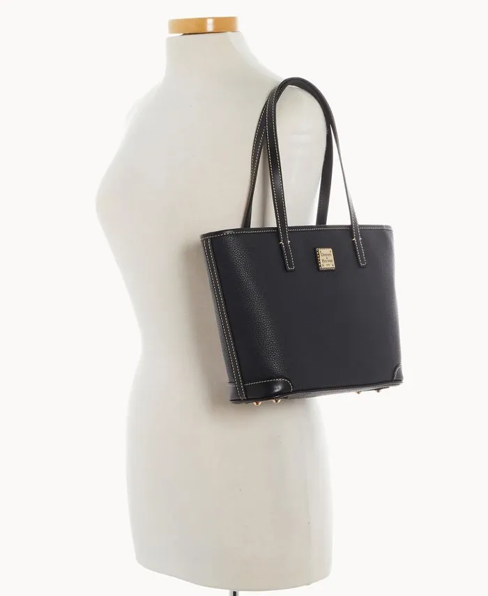 WomenMen Totes Dooney and Bourke Pebble Grain Small Charleston Shopper Black Black WomenMen Totes Dooney and Bourke Pebble Grain Small Charleston Shopper Black Black