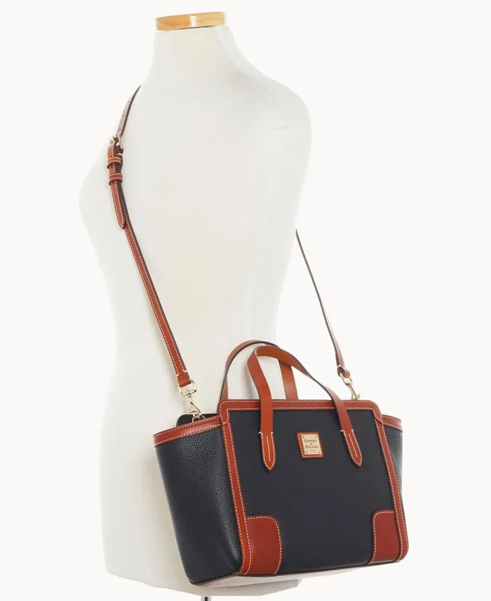 WomenMen Totes Dooney and Bourke Pebble Grain Small Shopper Black