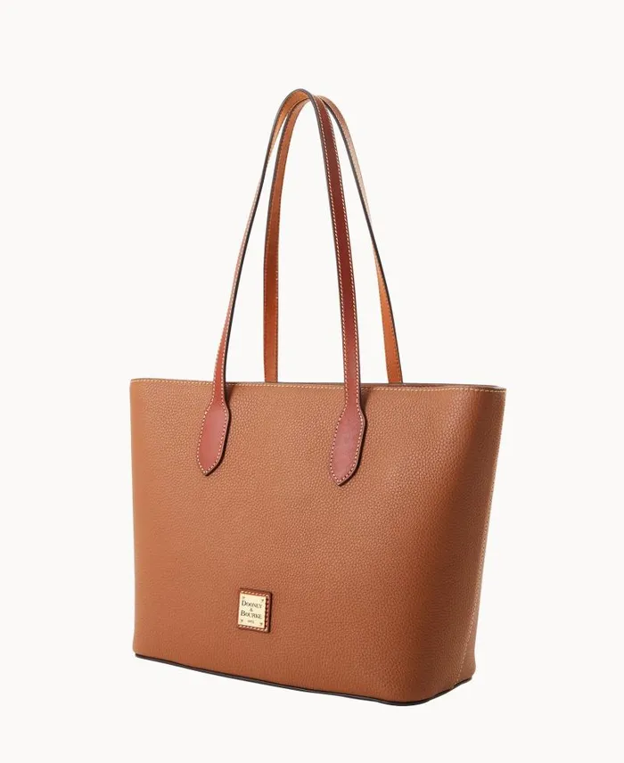 WomenMen Totes Dooney and Bourke Pebble Grain Tote Caramel