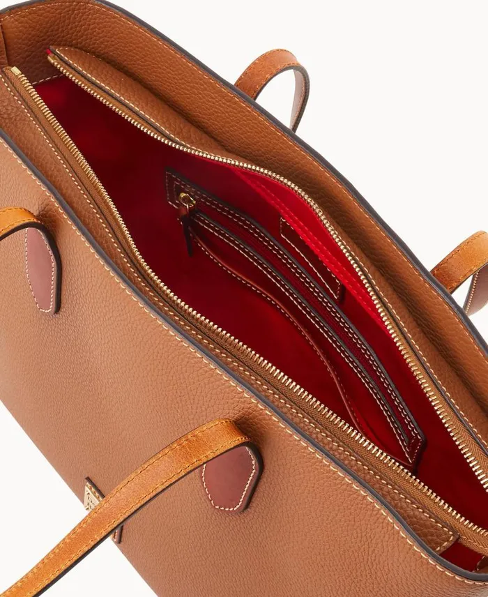 WomenMen Totes Dooney and Bourke Pebble Grain Tote Caramel