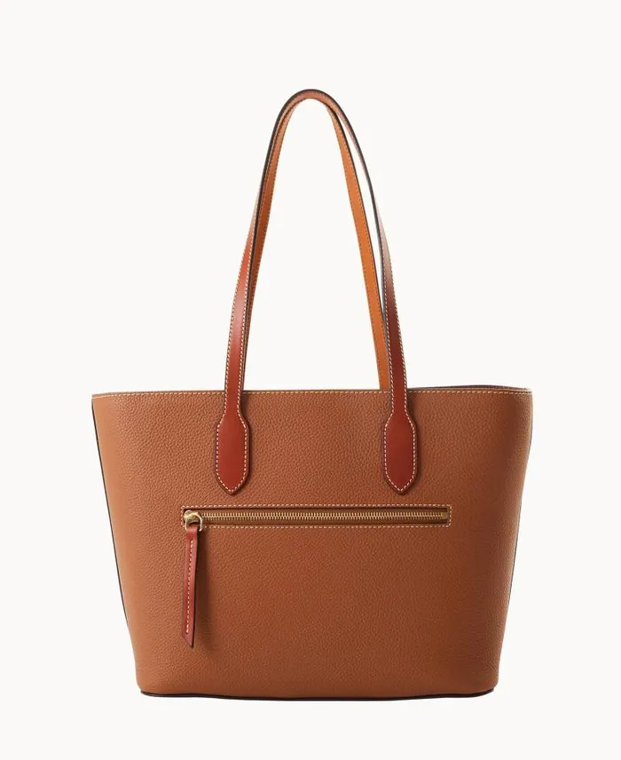 WomenMen Totes Dooney and Bourke Pebble Grain Tote Caramel
