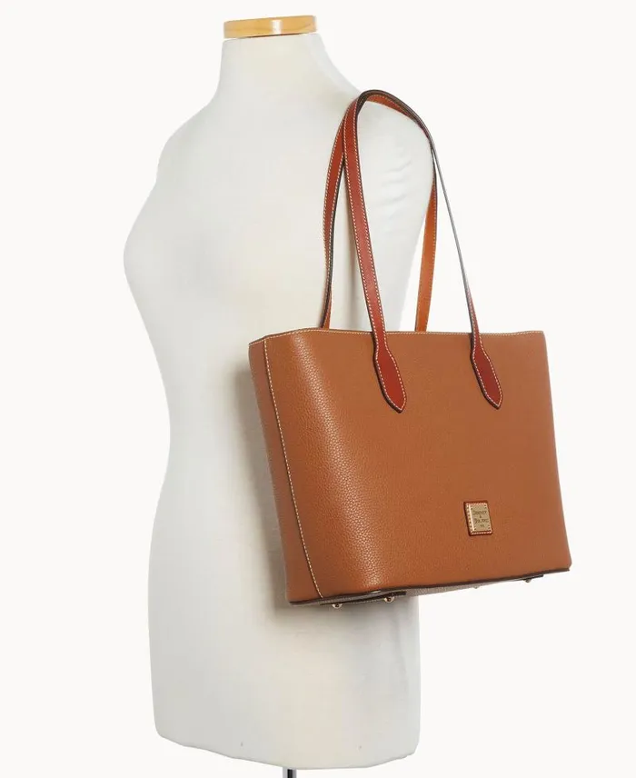 WomenMen Totes Dooney and Bourke Pebble Grain Tote Caramel