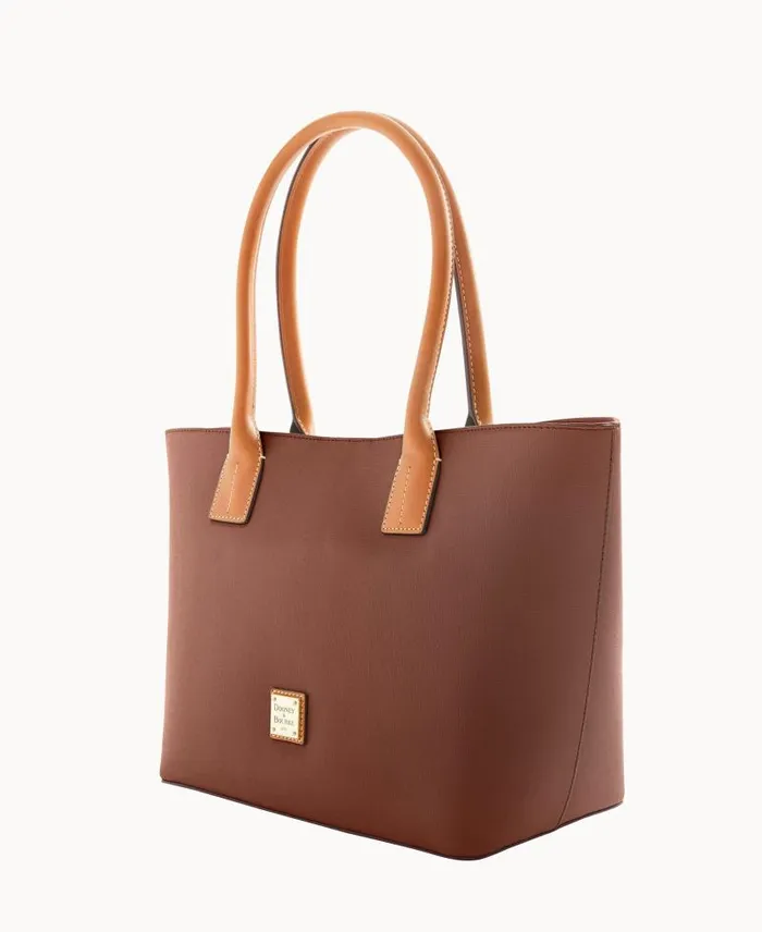 WomenMen Totes Dooney and Bourke Saffiano Small Russel Amber