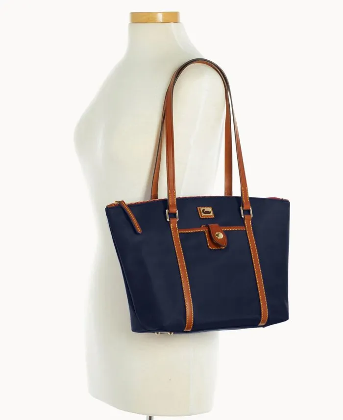 WomenMen Totes Dooney and Bourke Wayfarer Zip Tote Navy