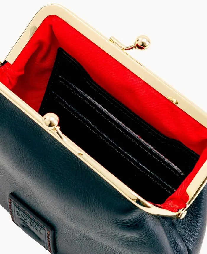 WomenMen Wallets Dooney and Bourke Florentine Large Framed Purse Black Black WomenMen Wallets Dooney and Bourke Florentine Large Framed Purse Black Black