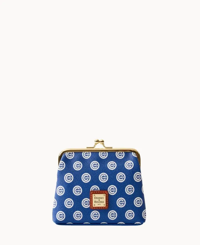 WomenMen Wallets Dooney and Bourke MLB Cubs Large Framed Purse Cubs