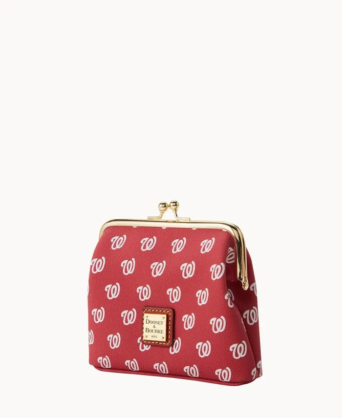 WomenMen Wallets Dooney and Bourke MLB Nationals Large Framed Purse Nationals WomenMen Wallets Dooney and Bourke MLB Nationals Large Framed Purse Nationals