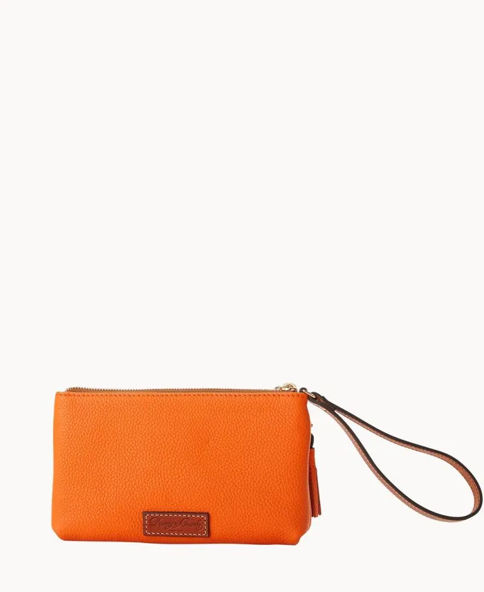 WomenMen Wallets Dooney and Bourke MLB Orioles Double Zip Wristlet Orioles