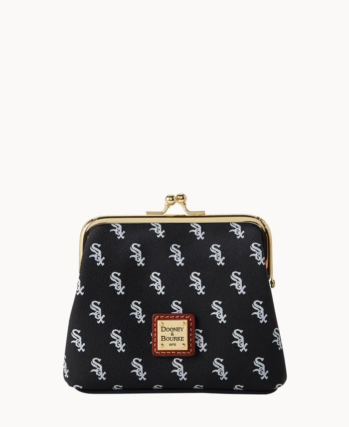WomenMen Wallets Dooney and Bourke MLB White Sox Large Framed Purse White Sox