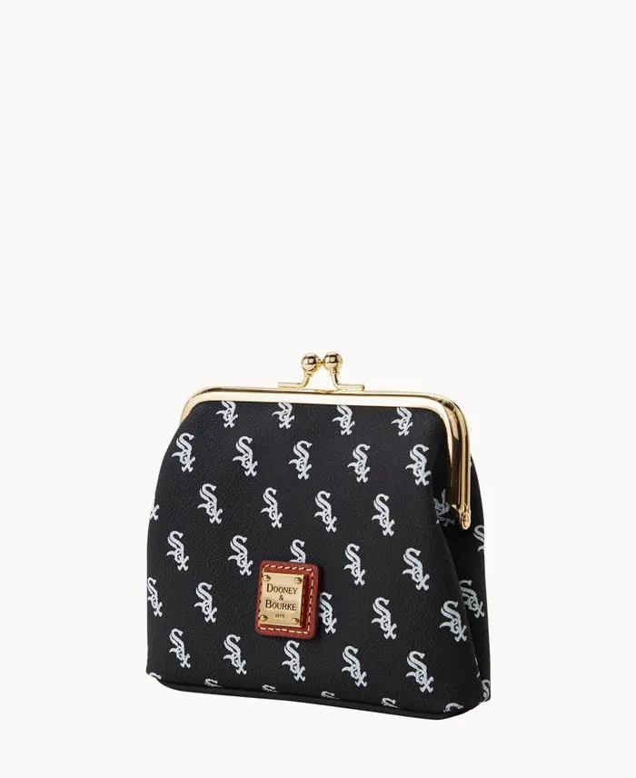 WomenMen Wallets Dooney and Bourke MLB White Sox Large Framed Purse White Sox WomenMen Wallets Dooney and Bourke MLB White Sox Large Framed Purse White Sox