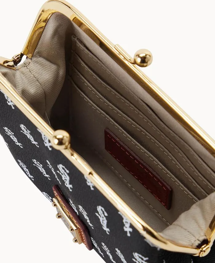 WomenMen Wallets Dooney and Bourke MLB White Sox Large Framed Purse White Sox WomenMen Wallets Dooney and Bourke MLB White Sox Large Framed Purse White Sox