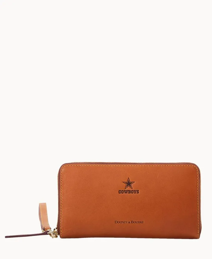 WomenMen Wallets Dooney and Bourke NFL Cowboys Large Zip Around Wristlet Cowboys