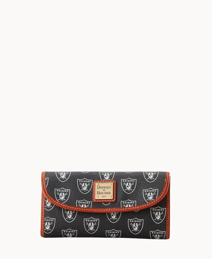 WomenMen Wallets Dooney and Bourke NFL Raiders Cont Clutch Raiders