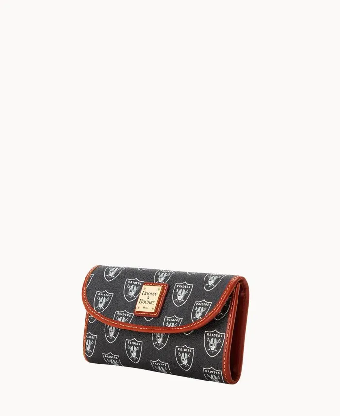 WomenMen Wallets Dooney and Bourke NFL Raiders Cont Clutch Raiders