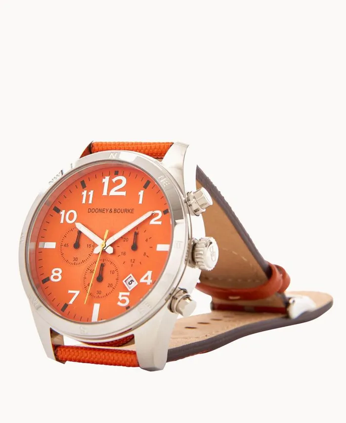 WomenMen Watches Dooney and Bourke Explorer Sport Watch Orange